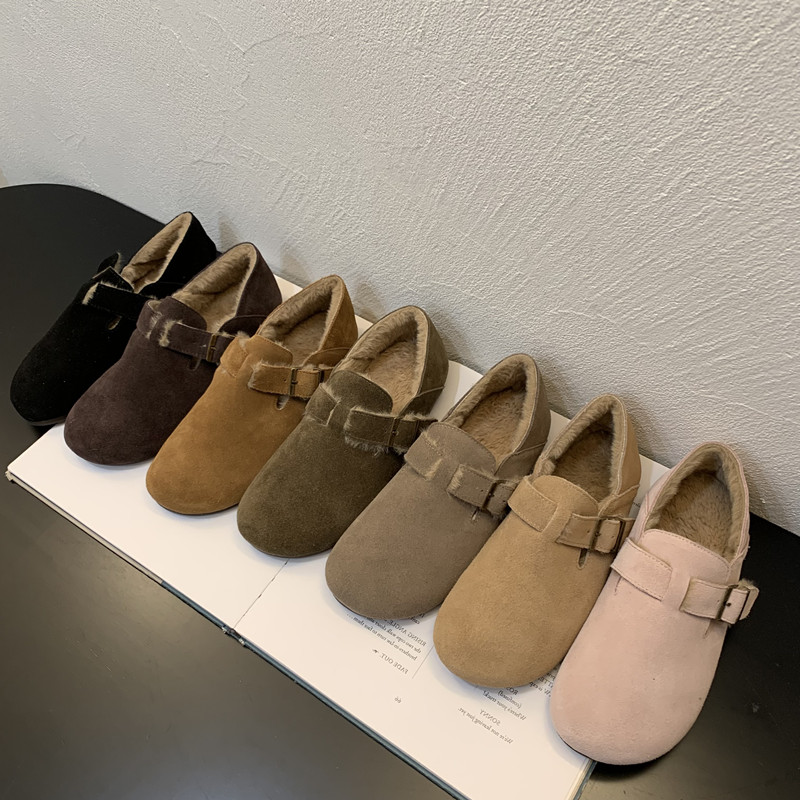 2025冬季新款爆款保暖复古勃肯鞋