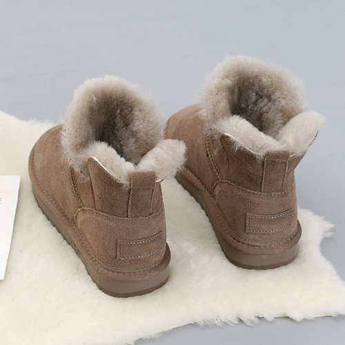 雪地靴冬季洋气皮毛一体防滑保暖