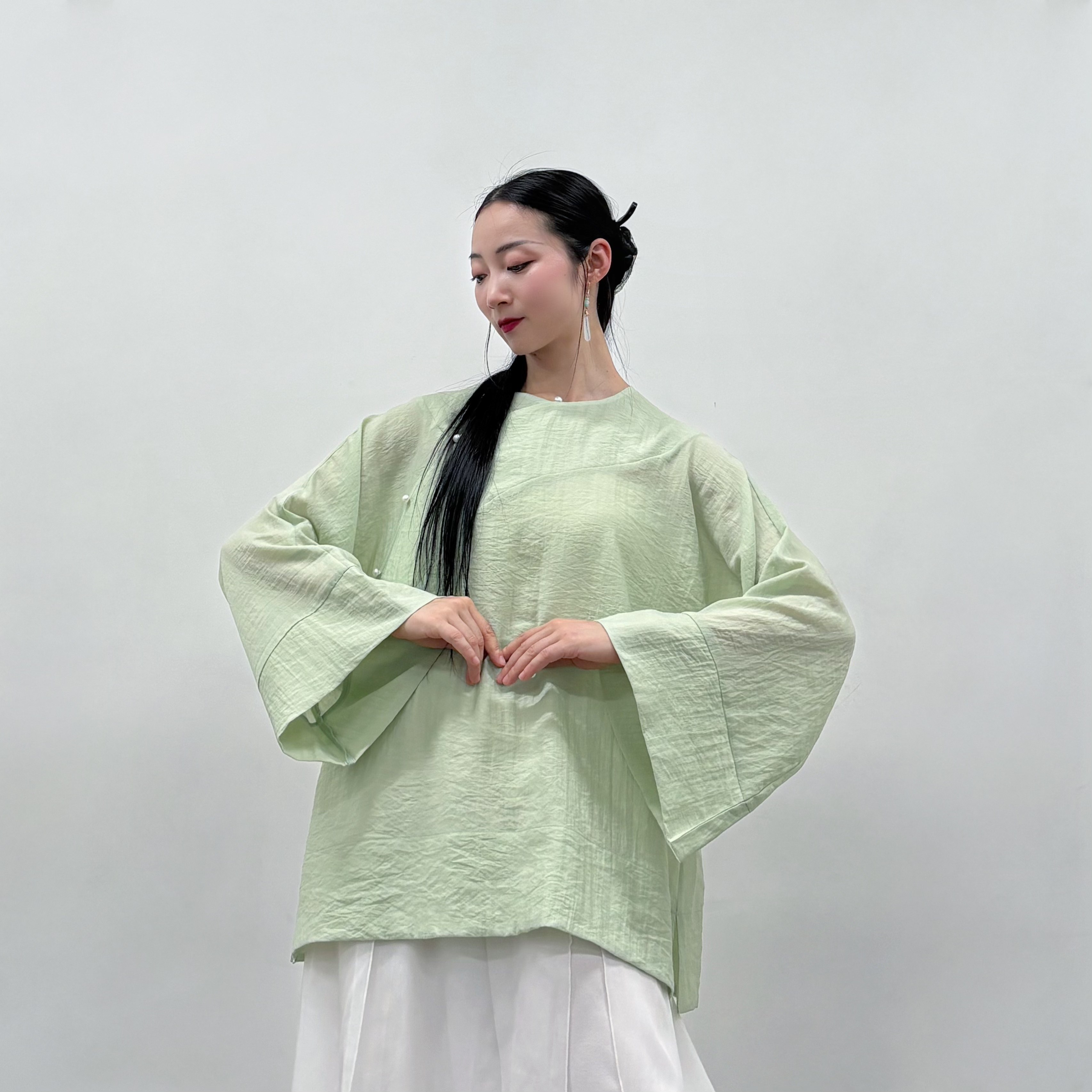 粉墨千秋 清汉女新中式茶服古典舞上衣