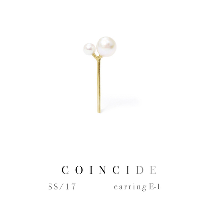 moi iom小众原创设计经典系列极简双头珍珠小耳钉全手工定制