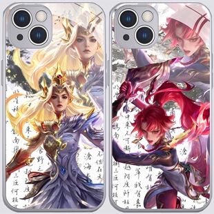 古风花木兰异界灵契玻璃手机壳适用华为荣耀500苹果17proMax小米15OPPOreno14一加TURBO6王者vivoy300红米k80