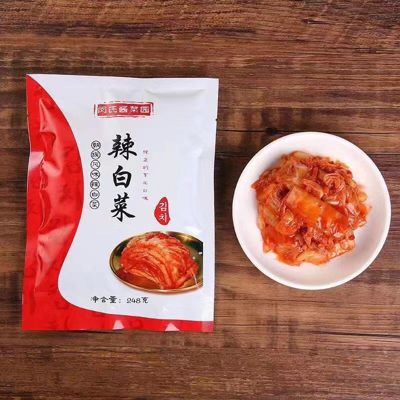 闵氏酱菜园韩国泡菜朝鲜族风味辣白菜小包装下饭菜纯正的东北口味