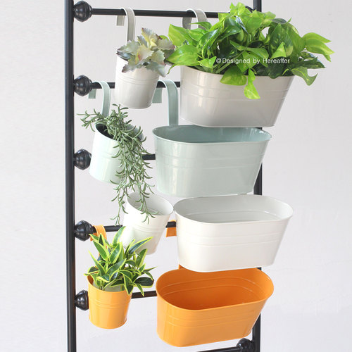 悬挂花盆阳台壁挂户外花器护栏盆