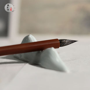 鹏誉轩秘制【心宜清净】纯狼毫小楷毛笔出锋2.0道德经 欧体小楷笔