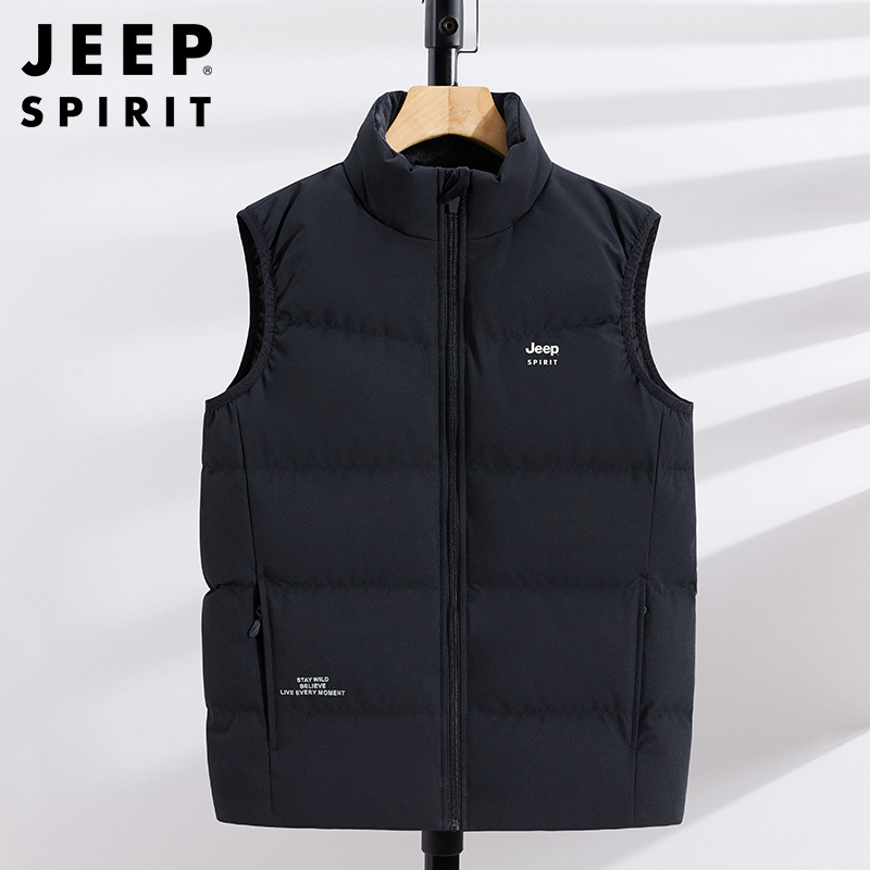JEEPSPIRIT冬季新款羽绒马甲