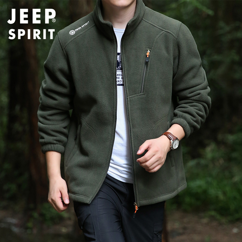 JEEPSPIRIT摇粒绒夹克冲锋内胆