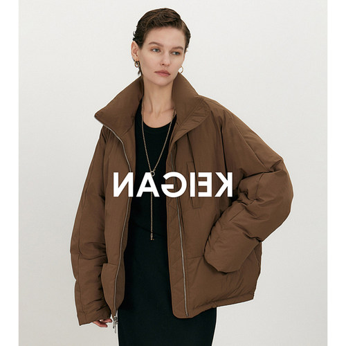 BTRS M丨白鹅绒羽绒服女款2026新款冬温暖轻盈双开拉链蝙蝠袖外套