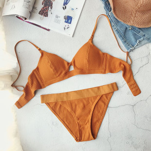Breast pads, cotton comfortable underwear, ultra thin wireless bra, thin set, french style, simple and elegant design
