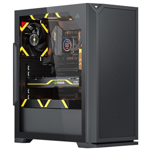 金河田FM01商务办公台式电脑机箱ATX大板背线240水冷风冷散热机箱