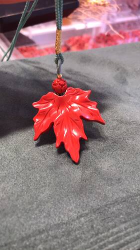 枫叶挂饰挂件玉阅珠宝