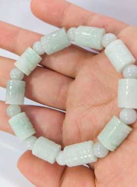 玉阅珠宝情侣翡翠天然手链