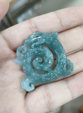 玉阅珠宝男女翡翠天然吊坠