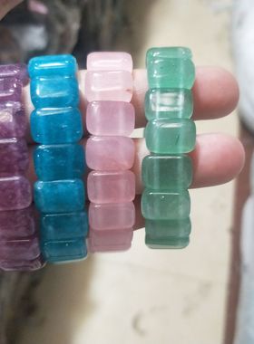 玛瑙蓝绿色配饰佩戴礼品东陵玉