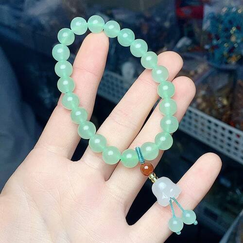 玉阅珠宝东陵玉铃兰花手链女款