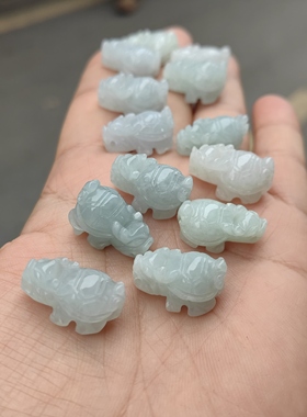 玉阅珠宝翡翠A货龙龟吊坠
