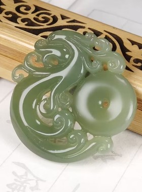 玉阅珠宝男女和田玉天然吊坠