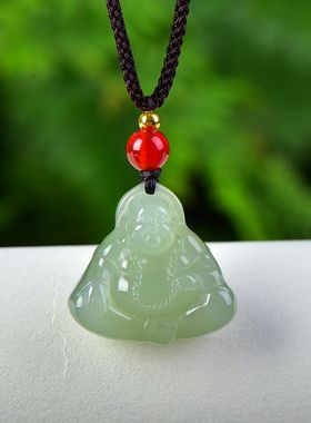 玉阅珠宝和田玉宝宝佛吊坠