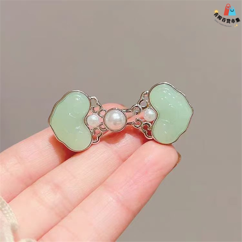 新中式珍珠收腰神器扣女裤