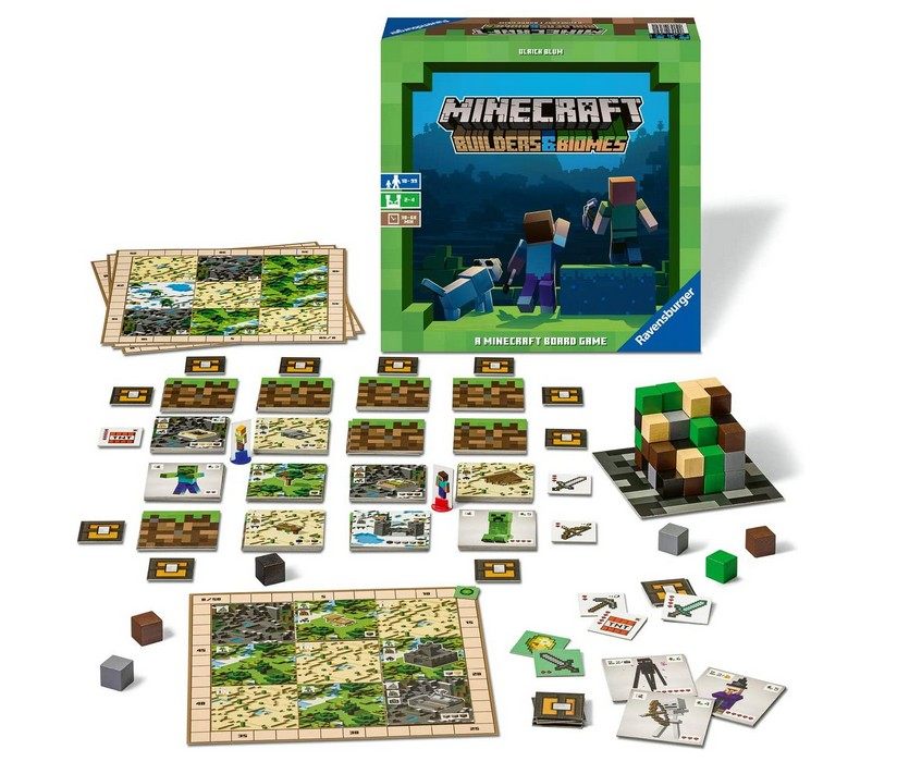 我的世界周边minecraft ip首款桌游当个创世神感受方块乐趣大富翁