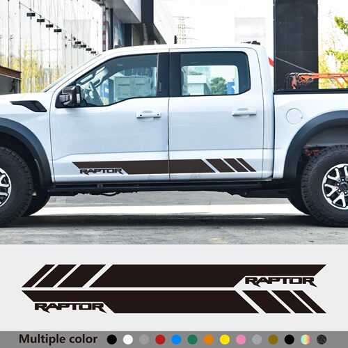 适用于福特 F150 Ranger猛禽Raptor皮卡贴纸 装饰汽车侧裙车身贴