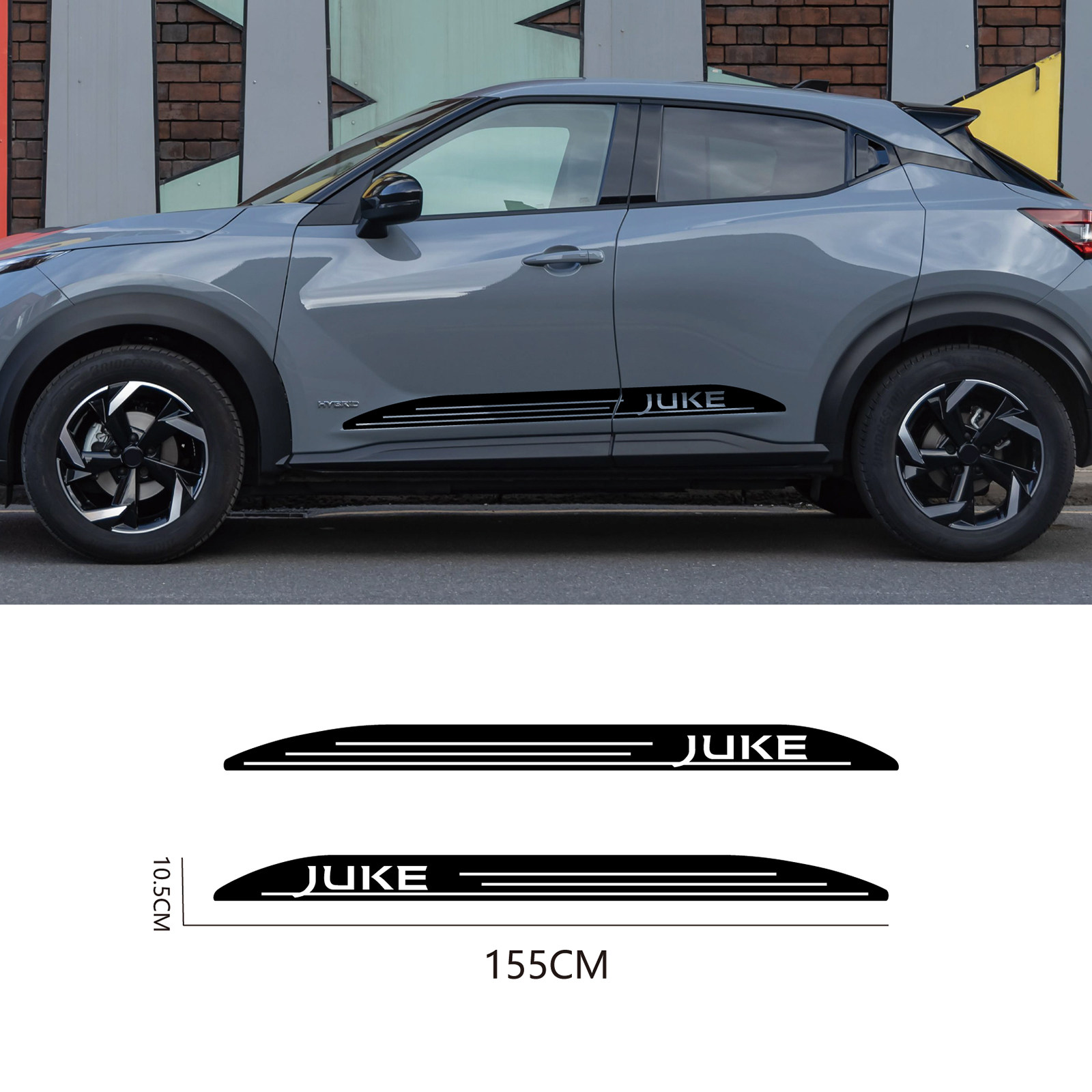 适用于日产尼桑劲客Juke 运动风侧裙车贴拉花 装饰汽车车身贴纸