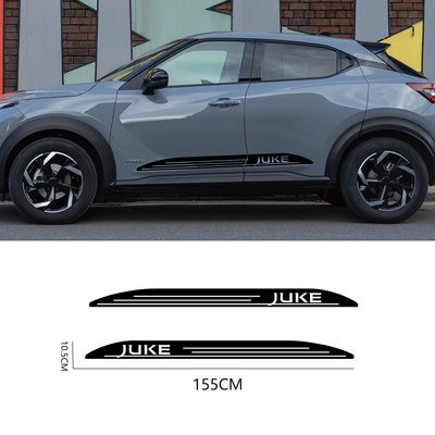 适用于日产尼桑劲客Juke 运动风侧裙车贴拉花 装饰汽车车身贴纸
