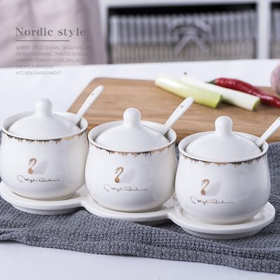 陶瓷调味罐家用套装佐料