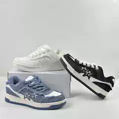 Exported to Europe and America 2025 New Star Shoes Retro Trendy Versatile Thick-Soled Height-Increasing Casual Sneakers for Men and Women Loafers