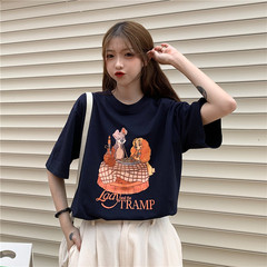 實拍韓版新款印花短袖恤學生