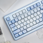 108夜魔个性 雁来山序古风诗词键帽PBT热升华定制机械键盘帽68