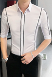 B302CS1472021新款夏装男士线条工作服中袖衬衫店主风，男装衬衫，电商B216（原B302）