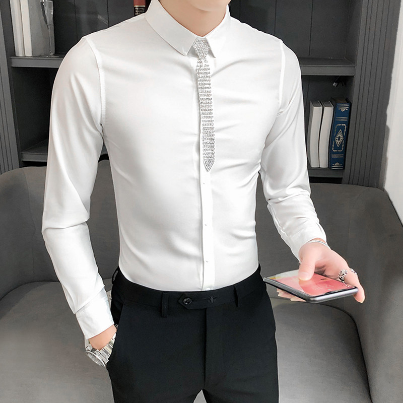 B302 CS301 2021秋季新品 店主风长袖衬衫 送同款配饰 白首图片