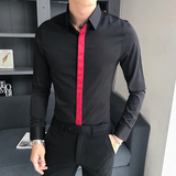 B302CS402021秋款潮男士织带长袖衬衫持续出货，男装衬衫，电商B216（原B302）