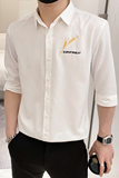B302CS2362021夏新款麦穗刺绣中袖衬衫社会风，男装衬衫，电商B216（原B302）