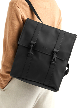 Rains 学院风防水双肩包书包电脑包升级款 MSN Bag