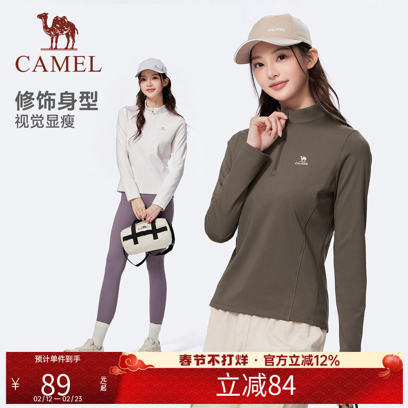 骆驼纯棉T神夏日T恤女短袖2025夏新款情侣宽松复古运动休闲上衣男