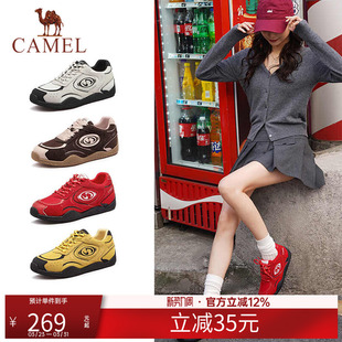 骆驼户外休闲鞋男女同款新款情侣款复古时尚百搭潮流运动德训鞋