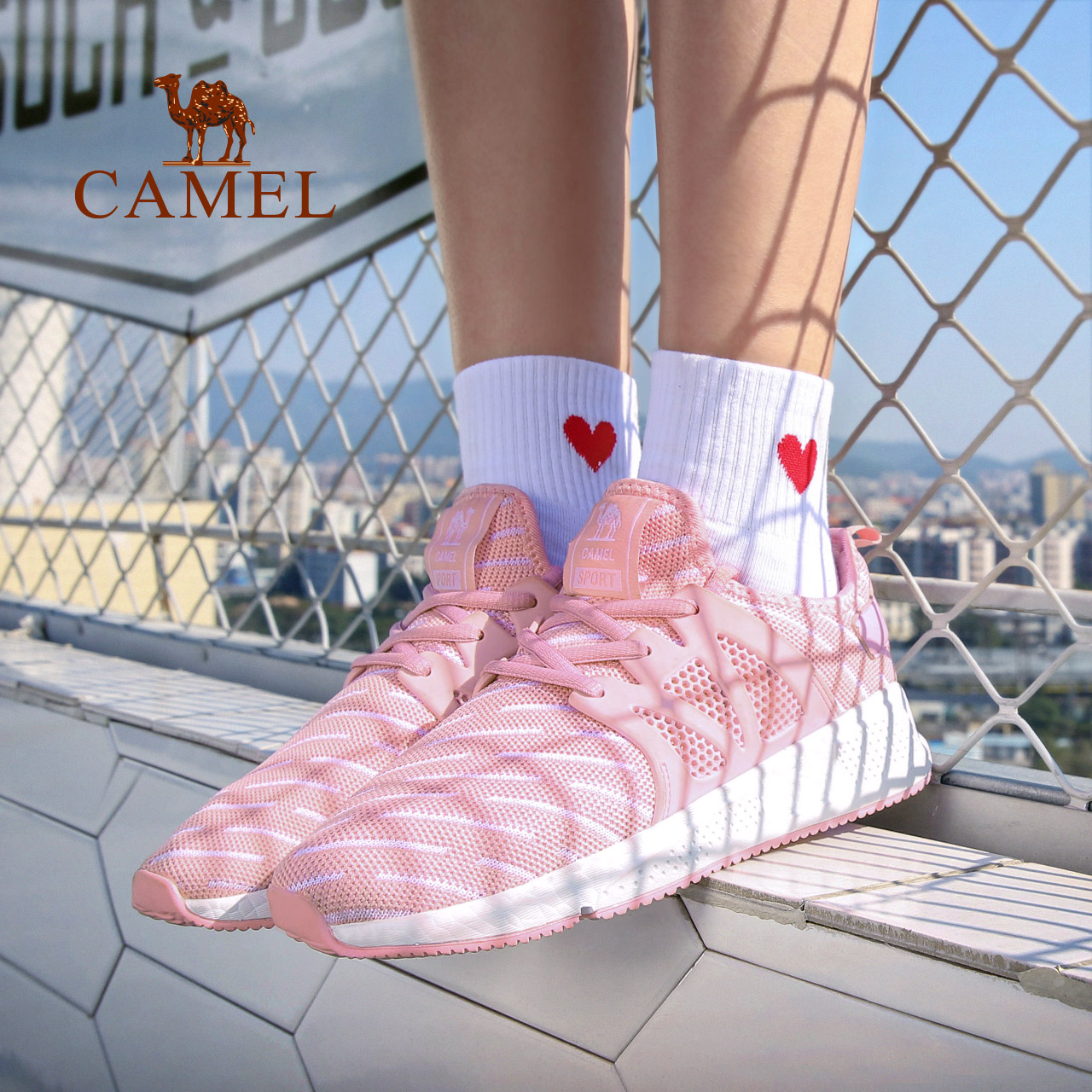 Camel/ÂæÍÕÕýÆ·ÅÆÔ˶¯ÄÐÅ®·ÉÖ¯ÍøÇá±ã¼õÕðÍ¸ÆøÇéÂÂÐÝÏÐÔ½Ò°Åܲ½Ð¬