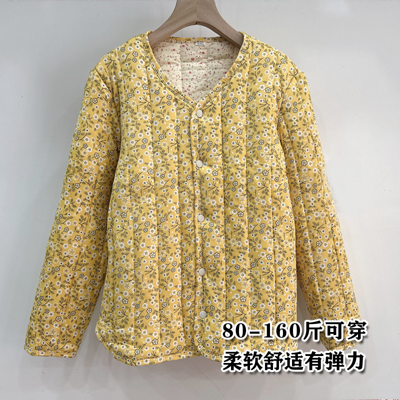 碎花棉袄复古防寒保暖棉服宽松大码夹棉加厚外套女装冬季新款国风