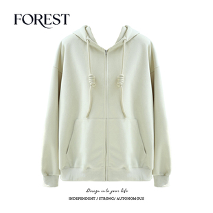 不退不换 款 韩版 卫衣女上衣开衫 2件5折 宽松连帽长袖 外套 清仓