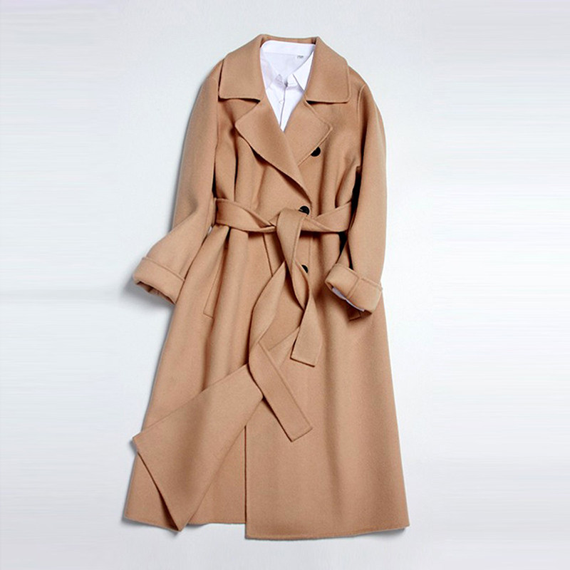 高端2025年新款秋冬双面羊绒大衣加肥加大码女200斤胖mm毛呢外套