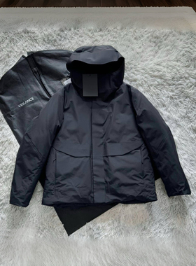 商小鸟系列冬季男羽绒服加厚防水保暖白鸭绒Sorin短款羽绒服 黑色