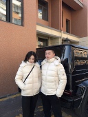 情侣羽绒服短款 同款 白鸭绒宽松加厚外套显瘦潮 M蒙家冬男女款 冬季