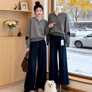 春装穿搭2026超火一整套韩系小资气质高知漂亮超好看独特上衣套装