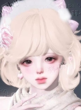 可莉雪 莘莘小圆饼 逆水寒手游捏脸女通用