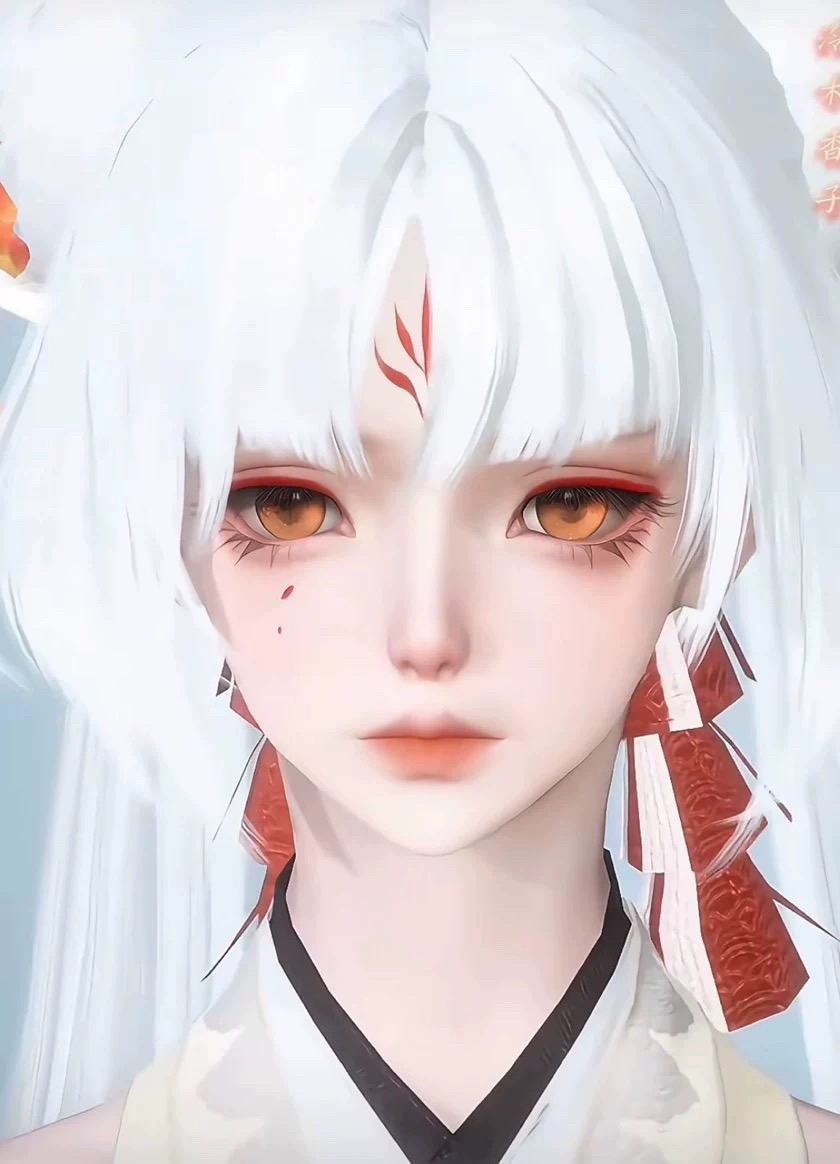 不知火 泠木香子 阴阳师联动捏脸 逆水寒手游捏脸女通用 原版