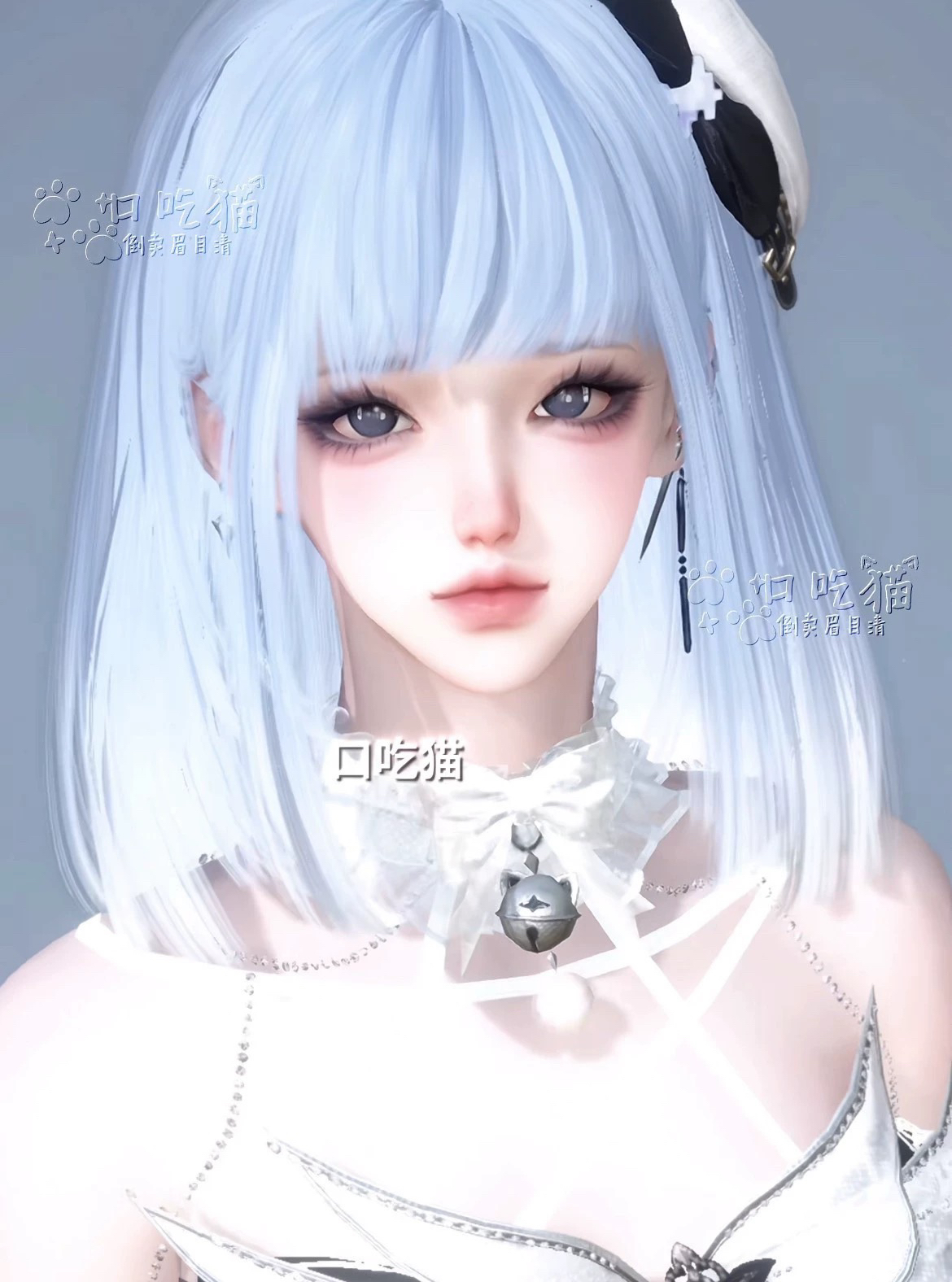 水色雨 口吃猫 逆水寒手游捏脸全职业女通用 原版