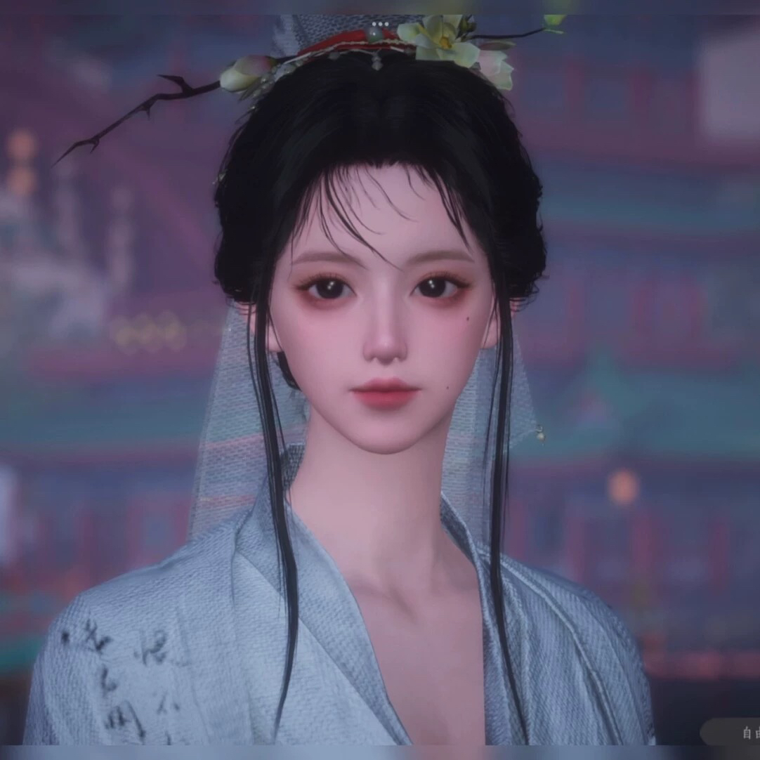 卷卷原创 簪梨落 燕云十六声端游手游通用女捏脸 全门派通用