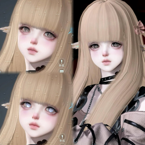 发3 古早doll·太妃糖 豹米花 逆水寒手游捏脸全职业女通用 原版