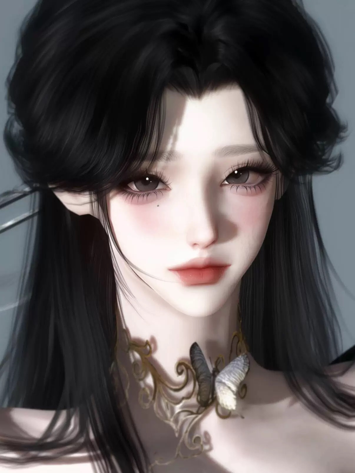 口吃猫 清怜 逆水寒手游捏脸女通用 原版